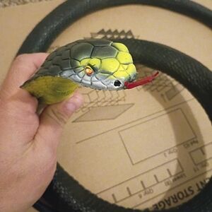 Realistic Rubber Fake Snake Toy 72 Inch cobra for Garden Props and Practical Jok